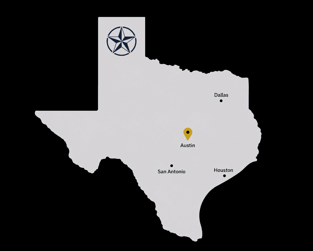 Texas with star
